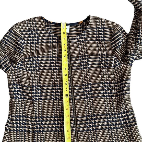 Cabi 3902 Flounce Hem Plaid Longline Full-Zip Jacket 2 Way Zipper Women’s Size S - Picture 13 of 15